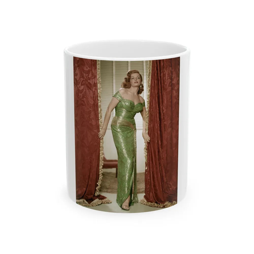 Jane Russell #158 (Vintage Female Icon) White Coffee Mug-11oz-Go Mug Yourself