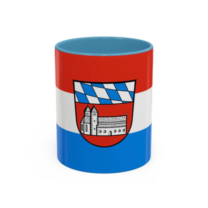 Flag of Cham Germany - Accent Coffee Mug-11oz-Light Blue-Go Mug Yourself