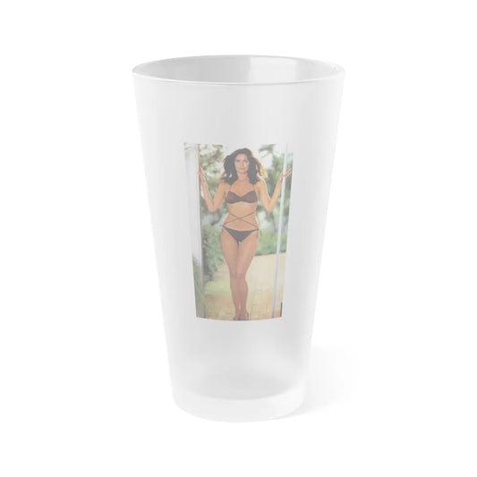 Lynda Carter #153 (Vintage Female Icon) Frosted Pint 16oz-16oz-Frosted-Go Mug Yourself