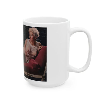 Kim Novak #208 - Playboy Mag. Oct. '59 - Photo (Vintage Female Icon) White Coffee Mug-Go Mug Yourself