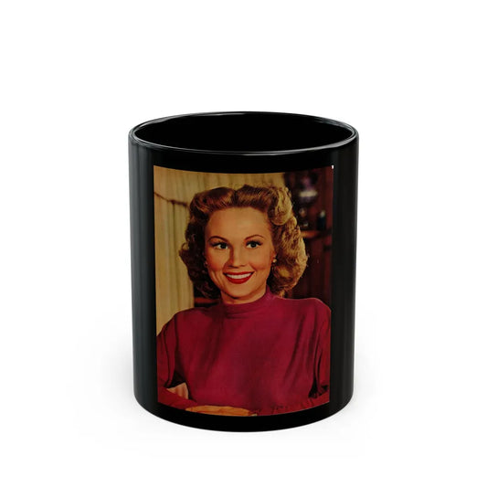 Virginia Mayo #234 - 1 Color Promo Head & Shoulder Shot Circa 40's or 50's (Vintage Female Icon) Black Coffee Mug-11oz-Go Mug Yourself