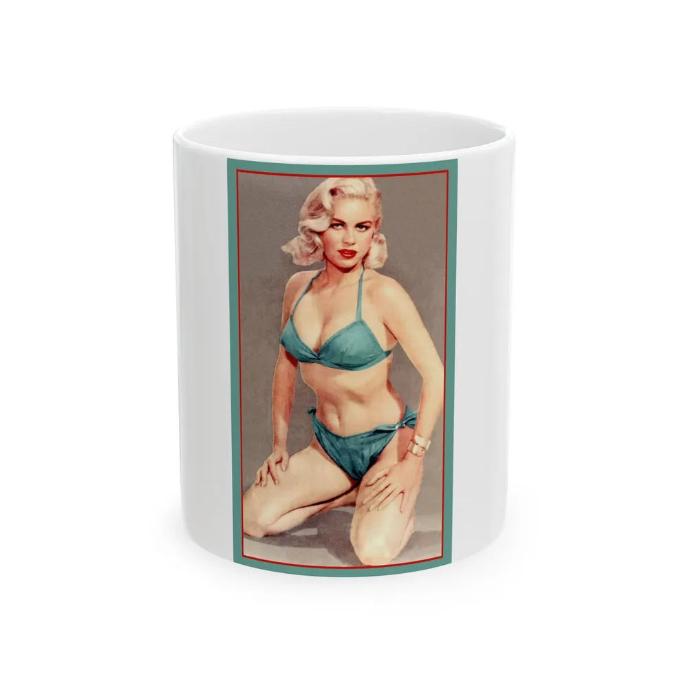 Jeanne Carmen #232 (Vintage Female Icon) White Coffee Mug-11oz-Go Mug Yourself