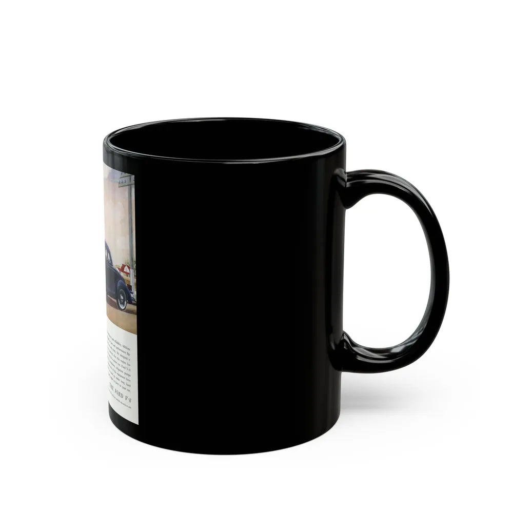 Ford for 1936 ad, The American Magazine, June 1936 - Black Coffee Mug-Go Mug Yourself