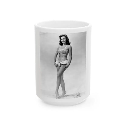 Elaine Stewart #115 (Vintage Female Icon) White Coffee Mug-15oz-Go Mug Yourself