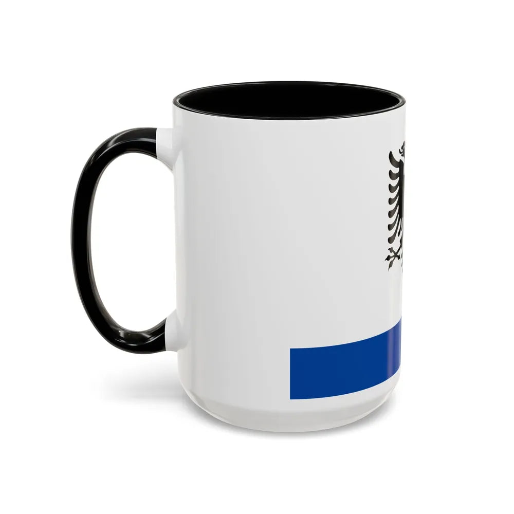 Government Ensign of Albania - Accent Coffee Mug-Go Mug Yourself