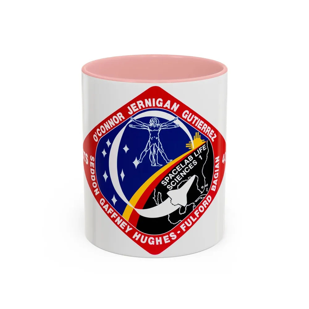 STS 40 (NASA) Accent Coffee Mug-11oz-Pink-Go Mug Yourself