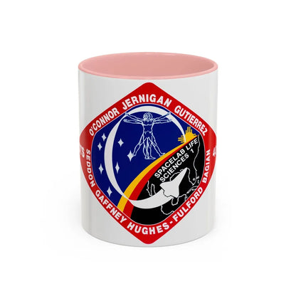 STS 40 (NASA) Accent Coffee Mug-11oz-Pink-Go Mug Yourself