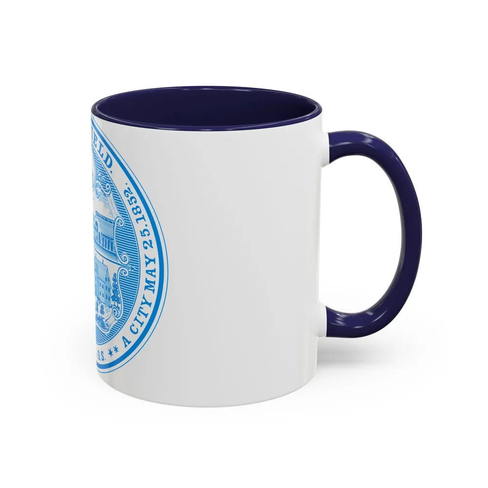 Seal of Springfield Massachusetts - Accent Coffee Mug-Go Mug Yourself