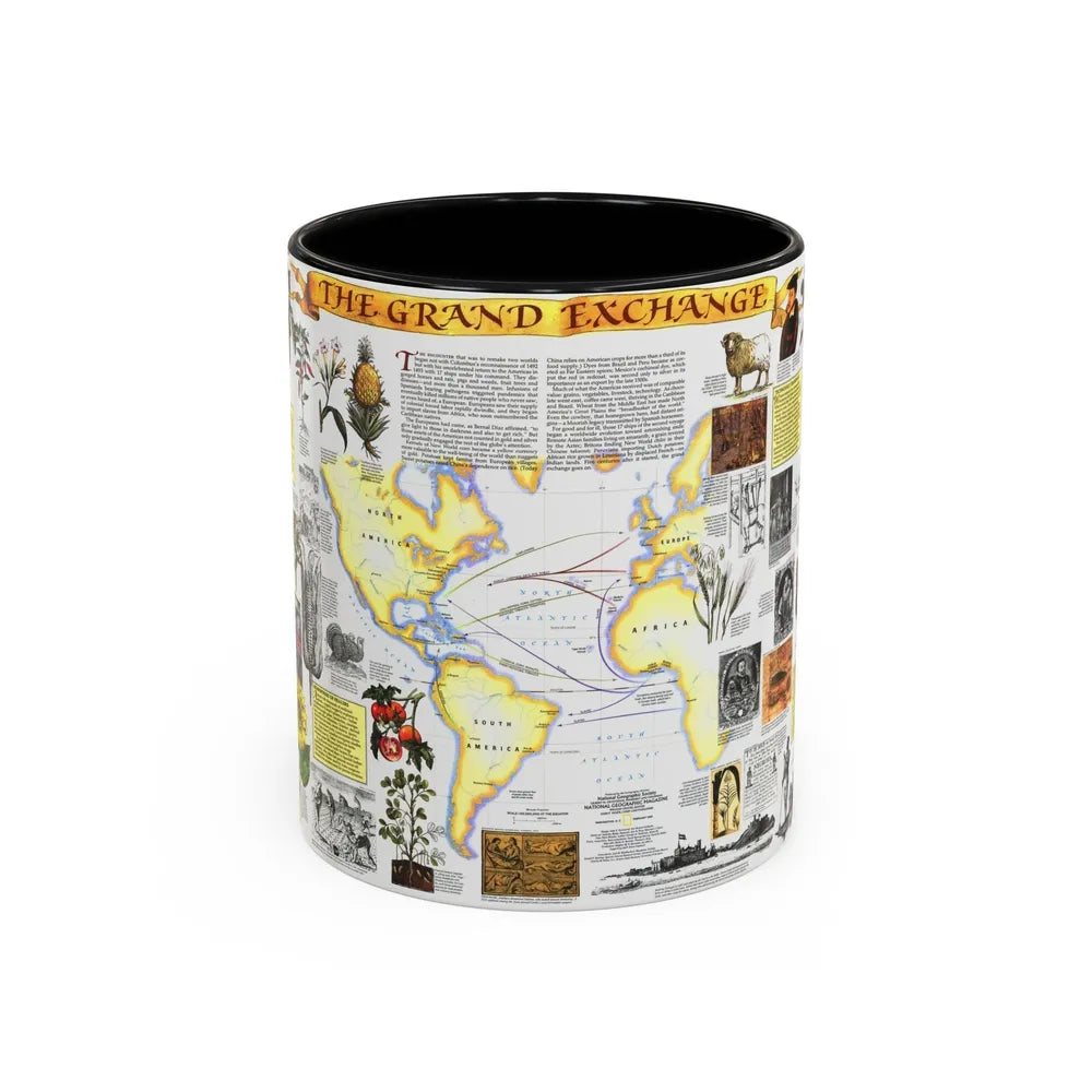 The Grand Exchange (1992) (Map) Accent Coffee Mug-11oz-Black-Go Mug Yourself