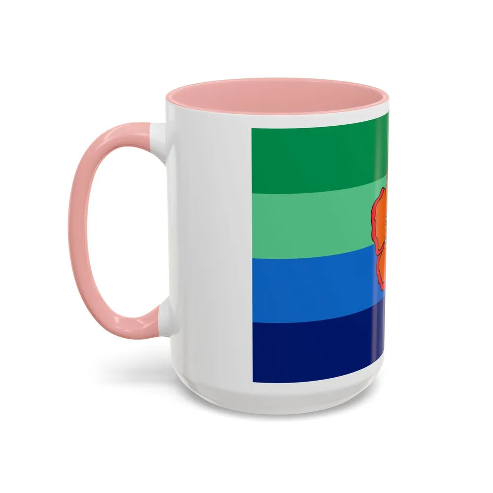 Flag of Angaur Palau - Accent Coffee Mug-Go Mug Yourself