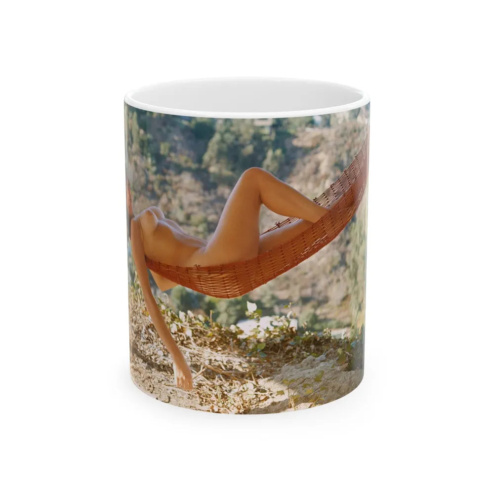 Victoria Vetri #103 - Nude (Vintage Female Icon) White Coffee Mug-11oz-Go Mug Yourself