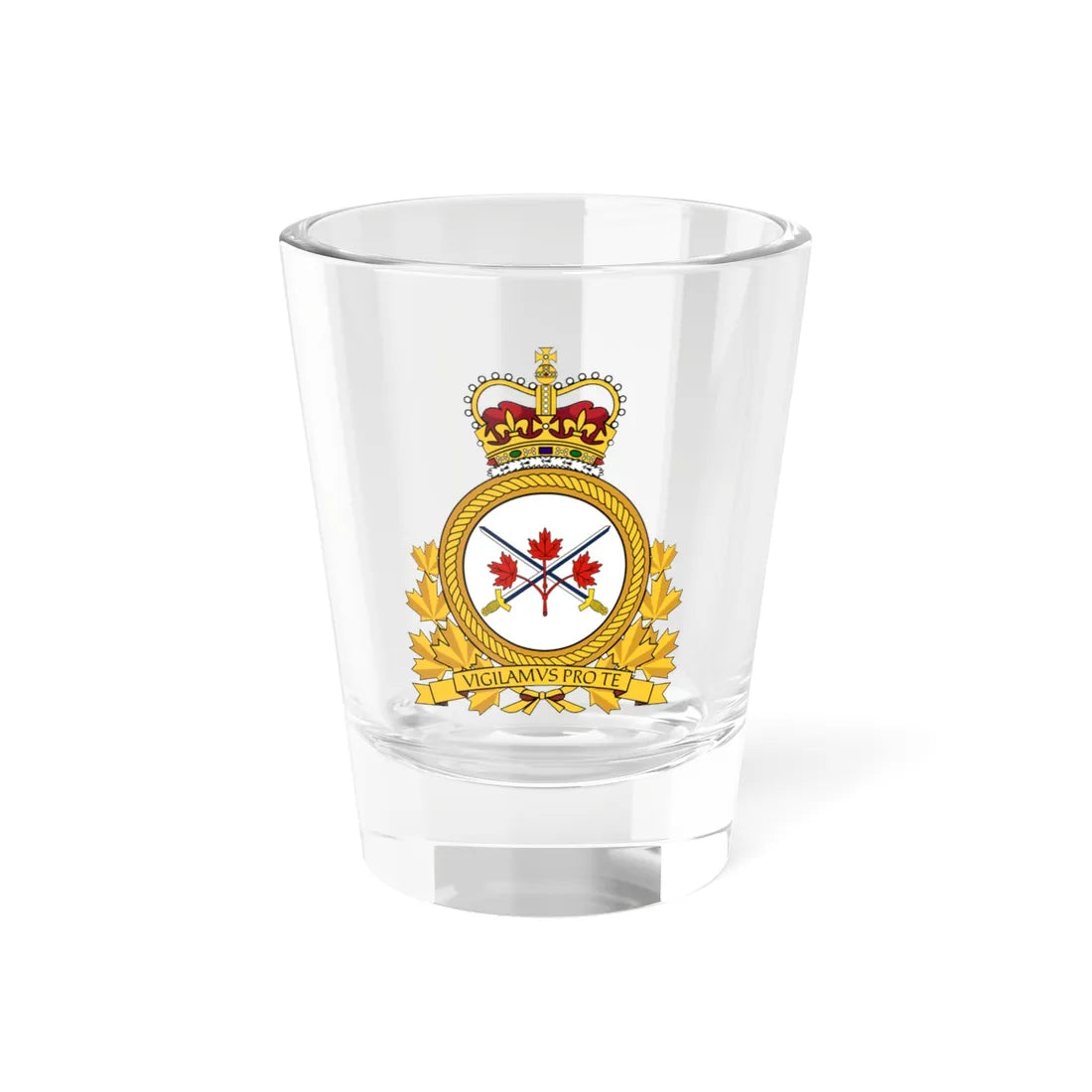 CA Emblem (Canada) (Coat of Arms) Shot Glass 1.5oz 1.5oz - Go Mug Yourself