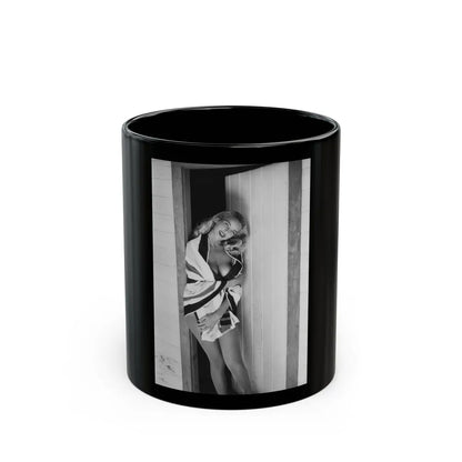 Eve Meyer #32 (Vintage Female Icon) Black Coffee Mug-11oz-Go Mug Yourself