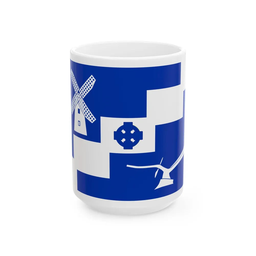 Flag of Staining UK - White Coffee Mug-15oz-Go Mug Yourself