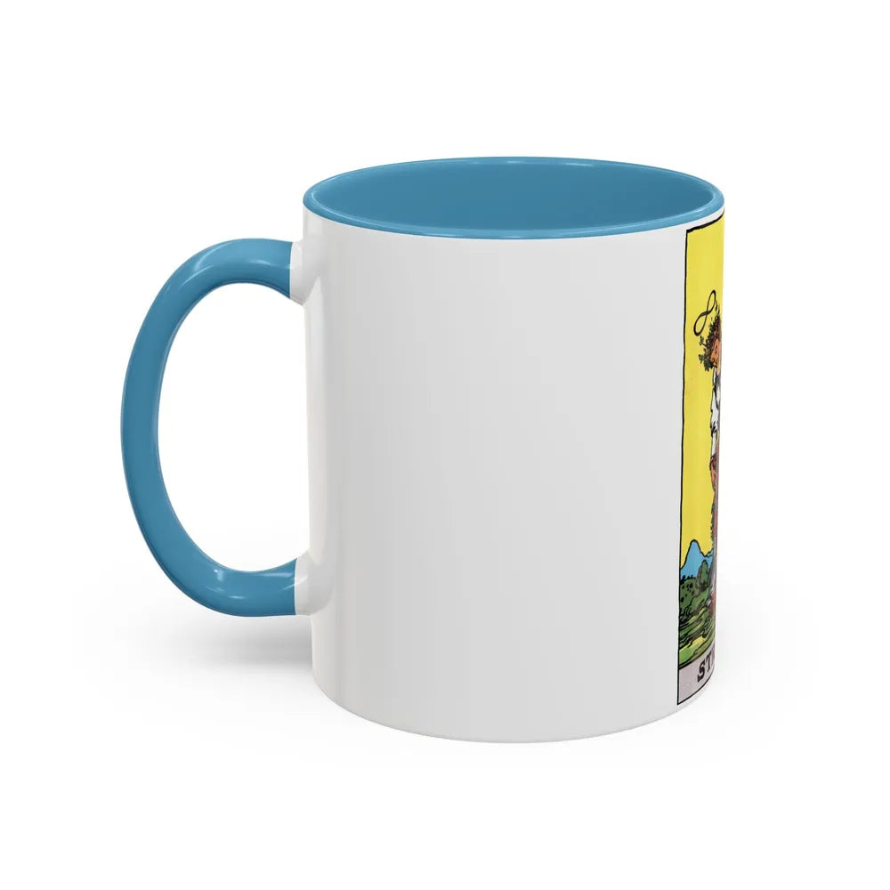 Strength (Tarot Card) Accent Coffee Mug-Go Mug Yourself