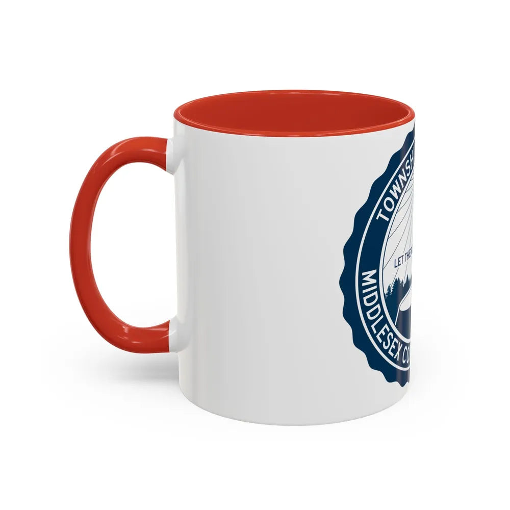 Seal of Edison NJ - Accent Coffee Mug-Go Mug Yourself