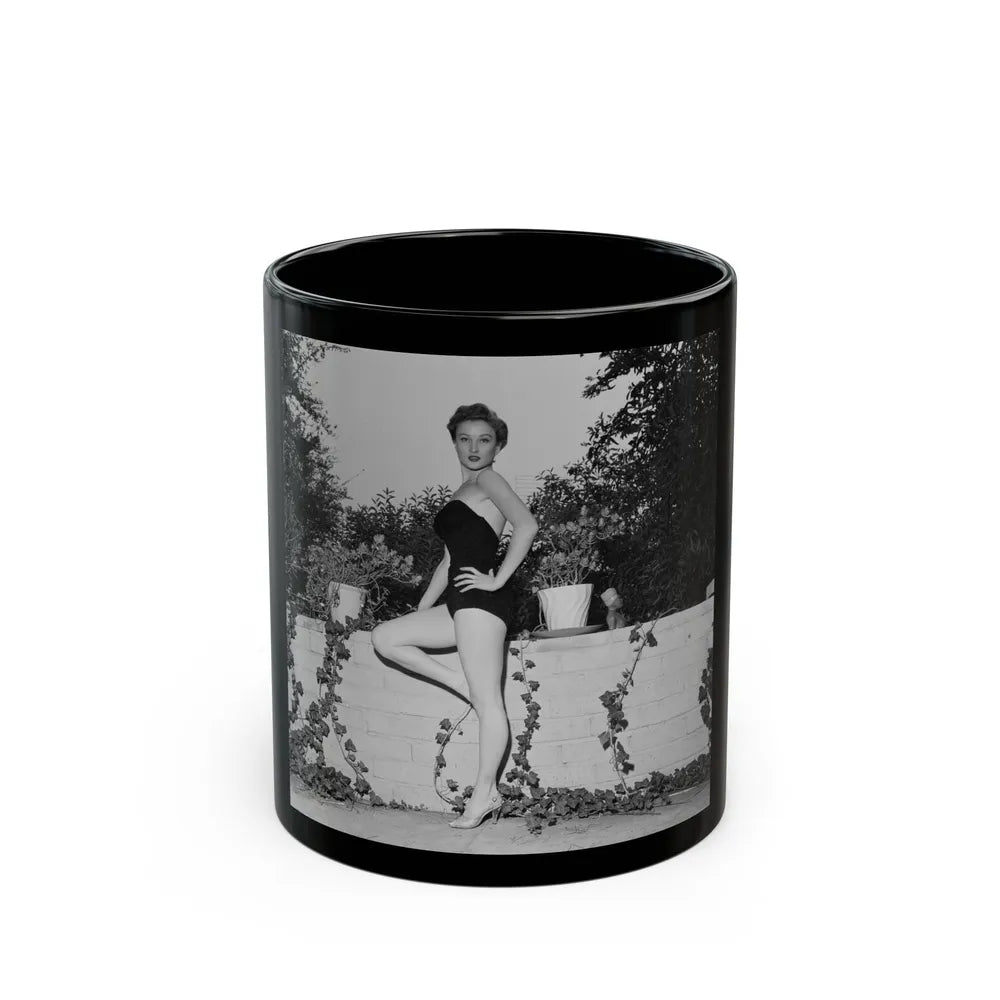 Carol Ohmart #31 (Vintage Female Icon) Black Coffee Mug-11oz-Go Mug Yourself