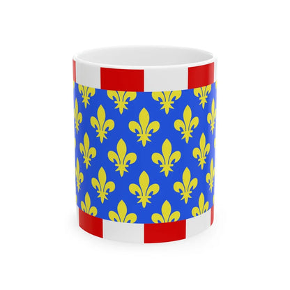 Flag of Indre et Loire France - White Coffee Mug-11oz-Go Mug Yourself