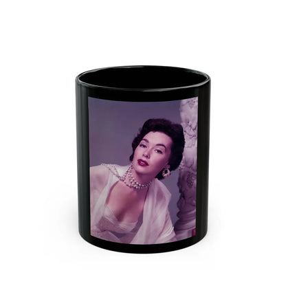 Barbara Rush #180 (Vintage Female Icon) Black Coffee Mug-11oz-Go Mug Yourself