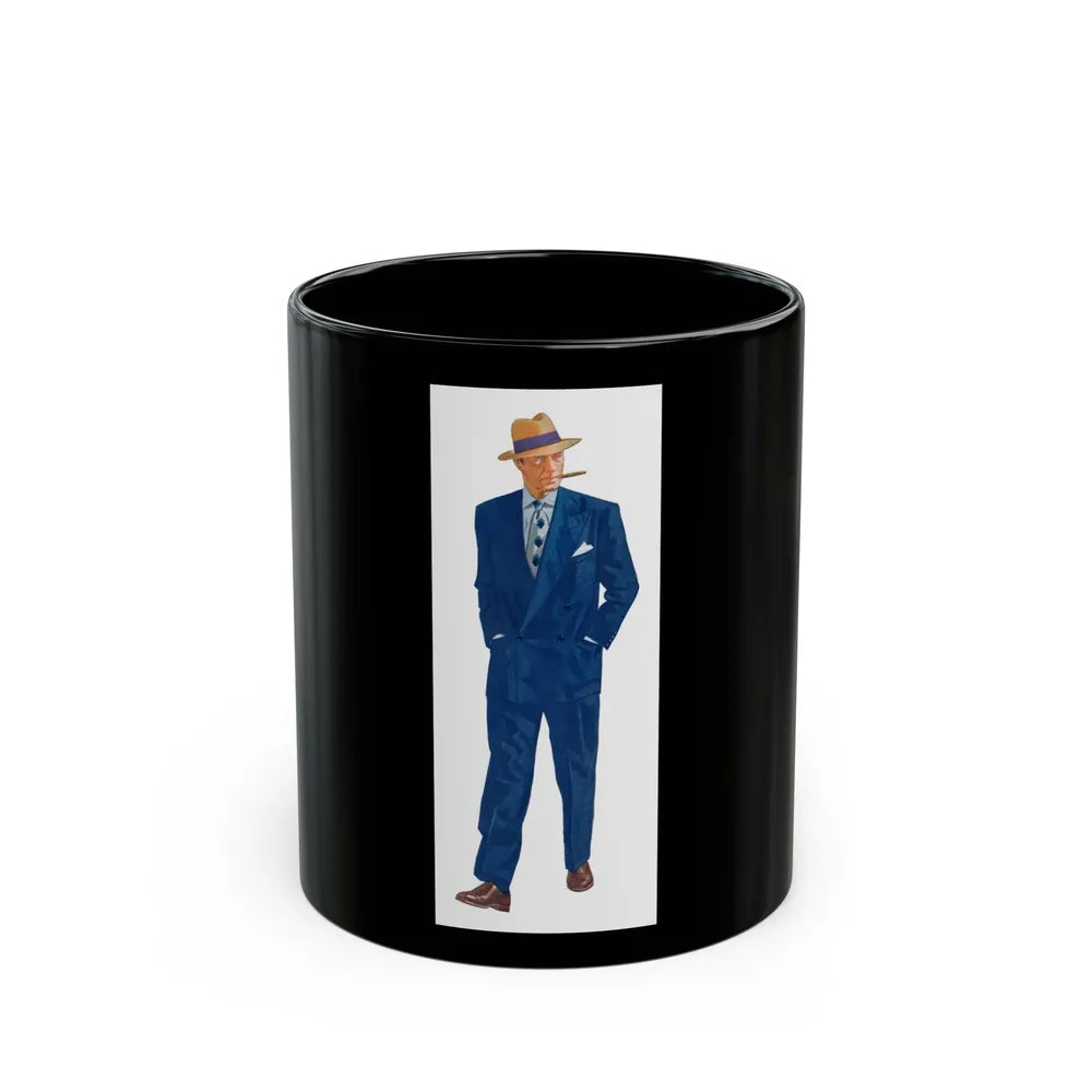 Fashion Illustration, Esquire magazine, 1949 (1) - Black Coffee Mug-11oz-Go Mug Yourself