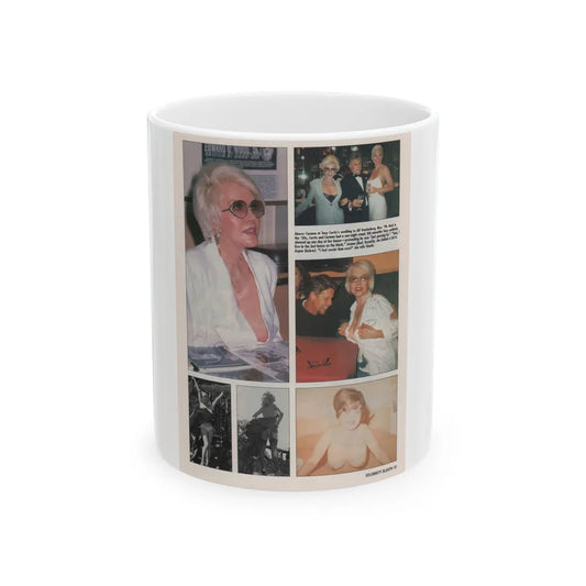 Jeanne Carmen #152 - Celebrity Sleuth Magazine Article & 6 Color+B&W Photos on Page 13 (Vintage Female Icon) White Coffee Mug-11oz-Go Mug Yourself