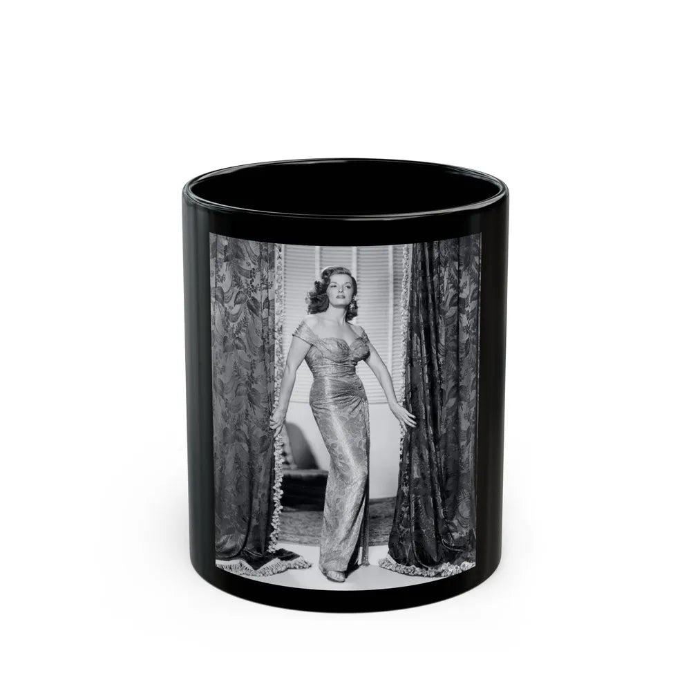 Jane Russell #145 (Vintage Female Icon) Black Coffee Mug-11oz-Go Mug Yourself