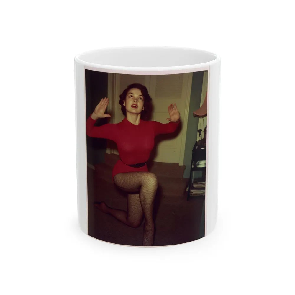 Kathryn Grant #132 (Vintage Female Icon) White Coffee Mug-11oz-Go Mug Yourself