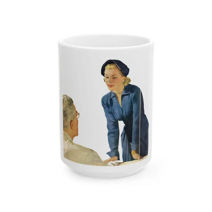 Doctor, I'd Like to Know, McCall's, January 1952 - White Coffee Mug-15oz-Go Mug Yourself