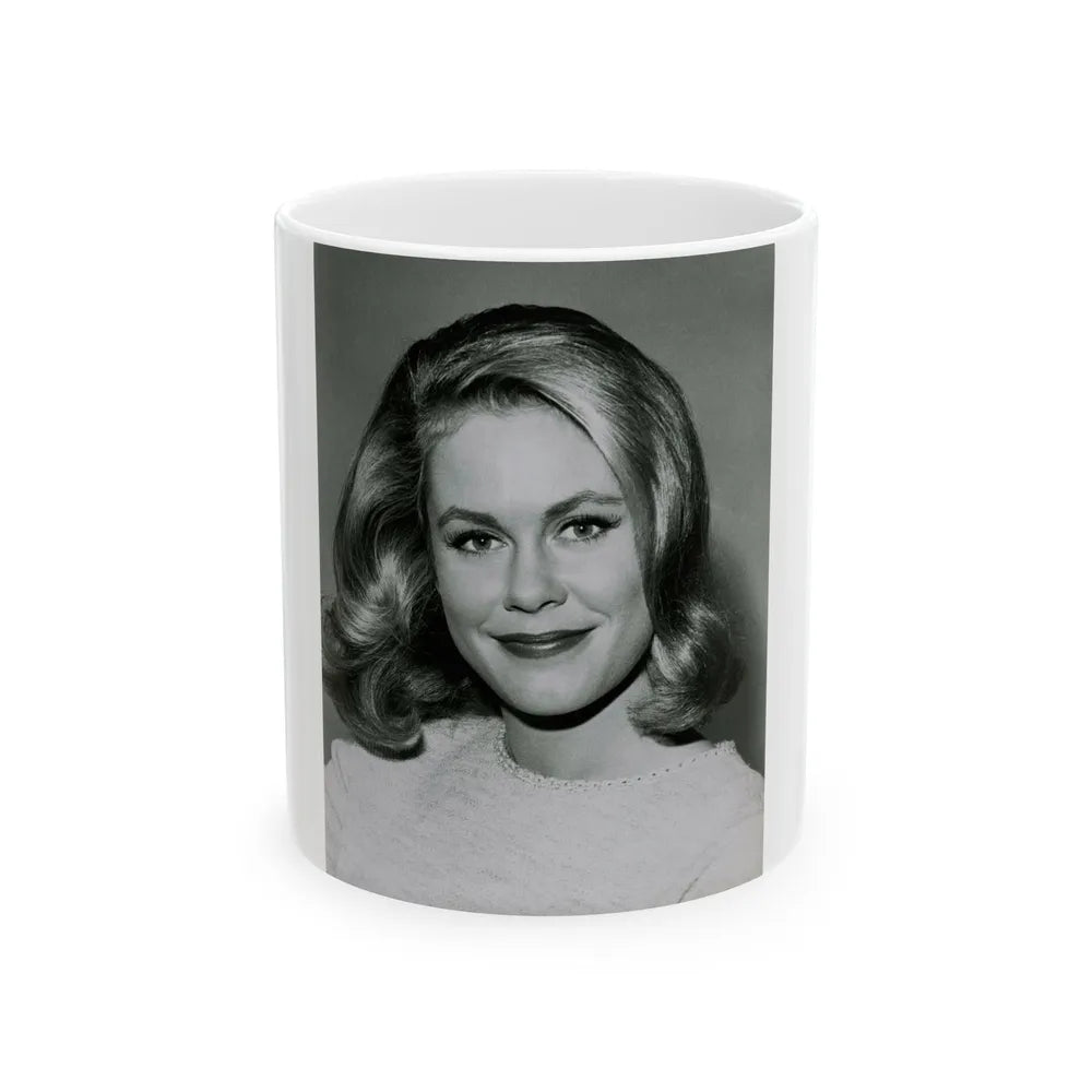 Elizabeth Montgomery #115 (Vintage Female Icon) White Coffee Mug-11oz-Go Mug Yourself