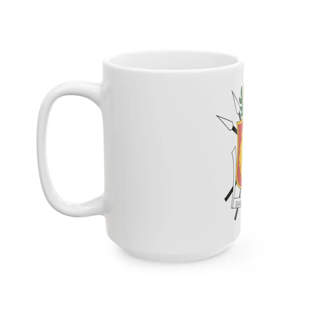 Coat of arms of the Kingdom of Burundi - White Coffee Mug-Go Mug Yourself