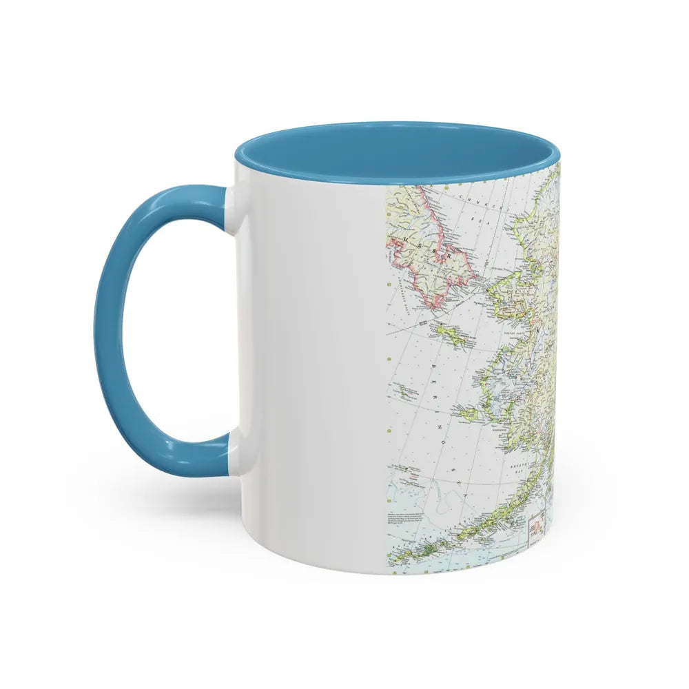 USA - Alaska (1959) (Map) Accent Coffee Mug-Go Mug Yourself