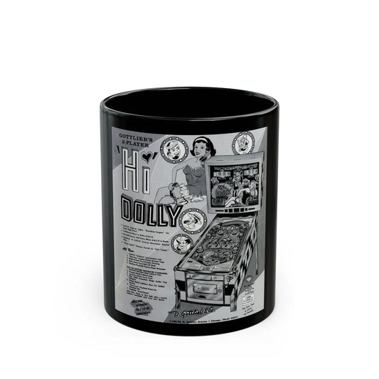 Flipper 1965 (Music Poster) Black Coffee Mug-11oz-Go Mug Yourself