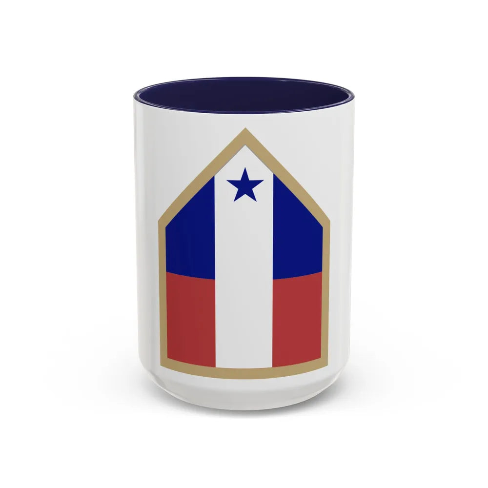 Northwest Service Command (U.S. Army) Accent Coffee Mug-15oz-Navy-Go Mug Yourself