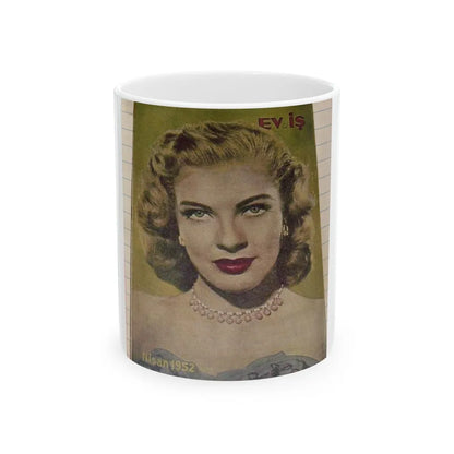 Lori Nelson #60 - Mag. Cover (Vintage Female Icon) White Coffee Mug-11oz-Go Mug Yourself