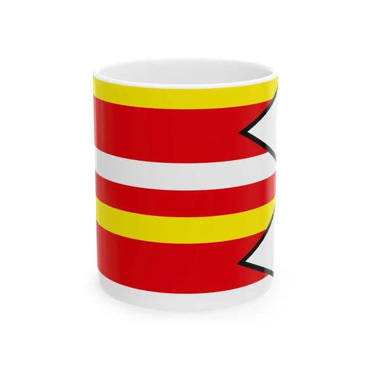 Cab Nitra Flag (Slovakia) White Coffee Mug 11oz - Go Mug Yourself
