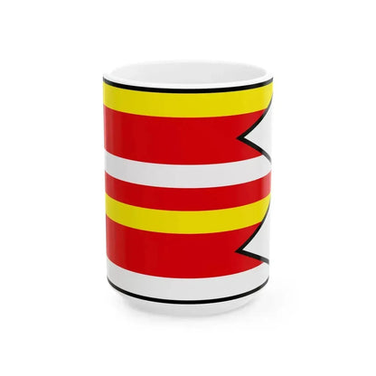 Cab Nitra Flag (Slovakia) White Coffee Mug 15oz - Go Mug Yourself