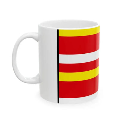 Cab Nitra Flag (Slovakia) White Coffee Mug - Go Mug Yourself