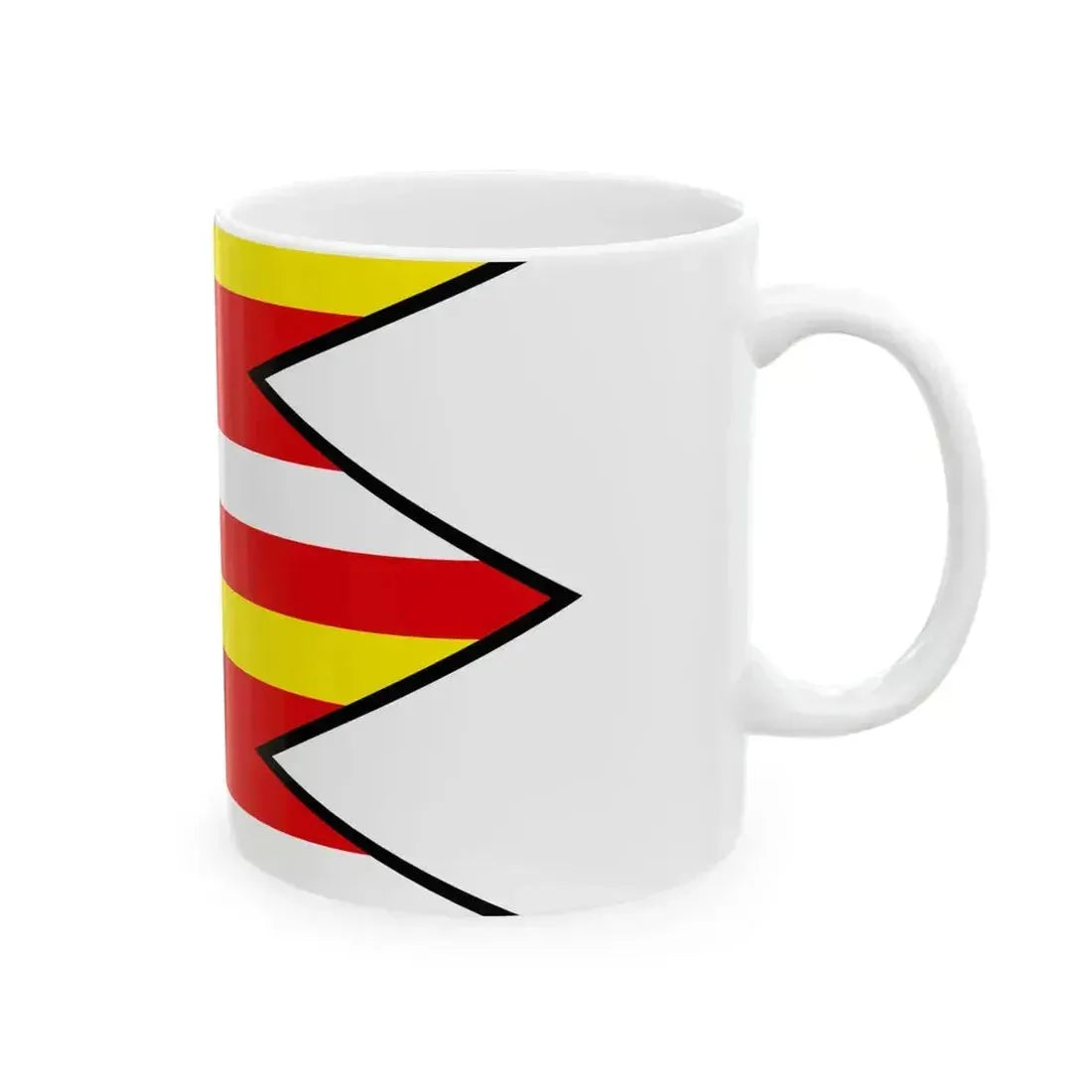 Cab Nitra Flag (Slovakia) White Coffee Mug - Go Mug Yourself