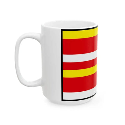 Cab Nitra Flag (Slovakia) White Coffee Mug - Go Mug Yourself