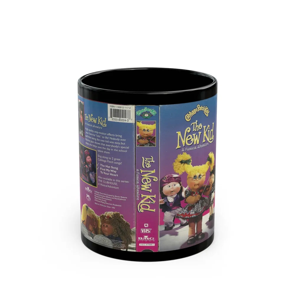 CABAGE PATCH KIDS THE NEW KID A MUSICAL ADVENTURE (VHS COVER) - Black Coffee Mug-11oz-Go Mug Yourself