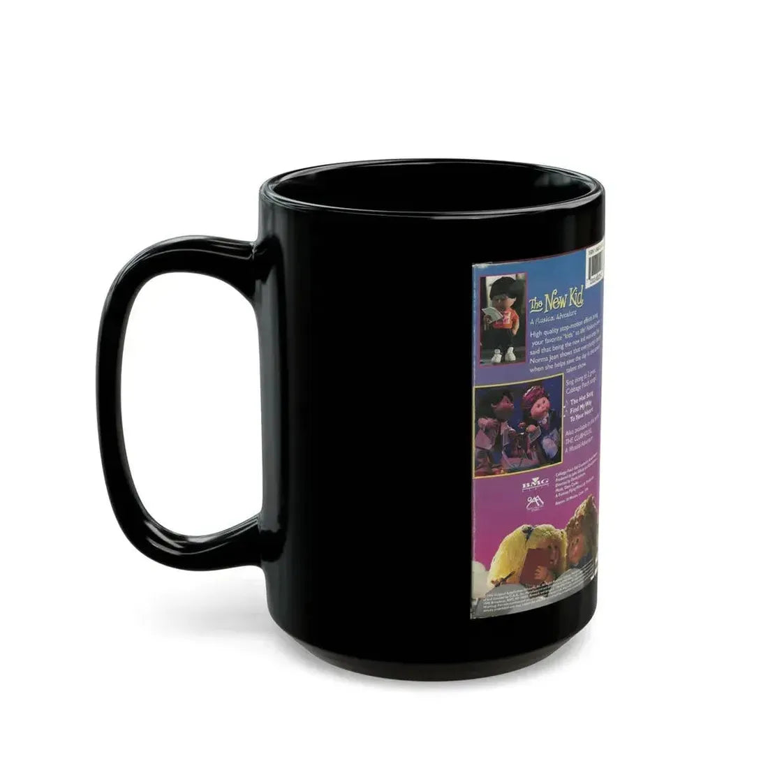 CABAGE PATCH KIDS THE NEW KID A MUSICAL ADVENTURE (VHS COVER) - Black Coffee Mug - Go Mug Yourself
