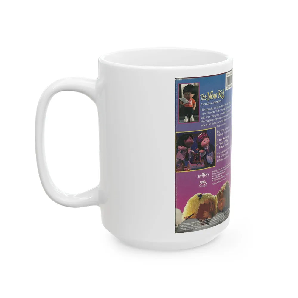 CABAGE PATCH KIDS THE NEW KID A MUSICAL ADVENTURE (VHS COVER) - White Coffee Mug-Go Mug Yourself