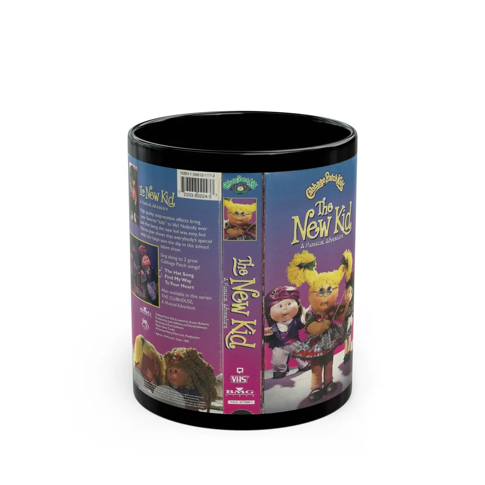 CABAGE PATCH KIDS THE NEW KID (VHS COVER) - Black Coffee Mug-11oz-Go Mug Yourself