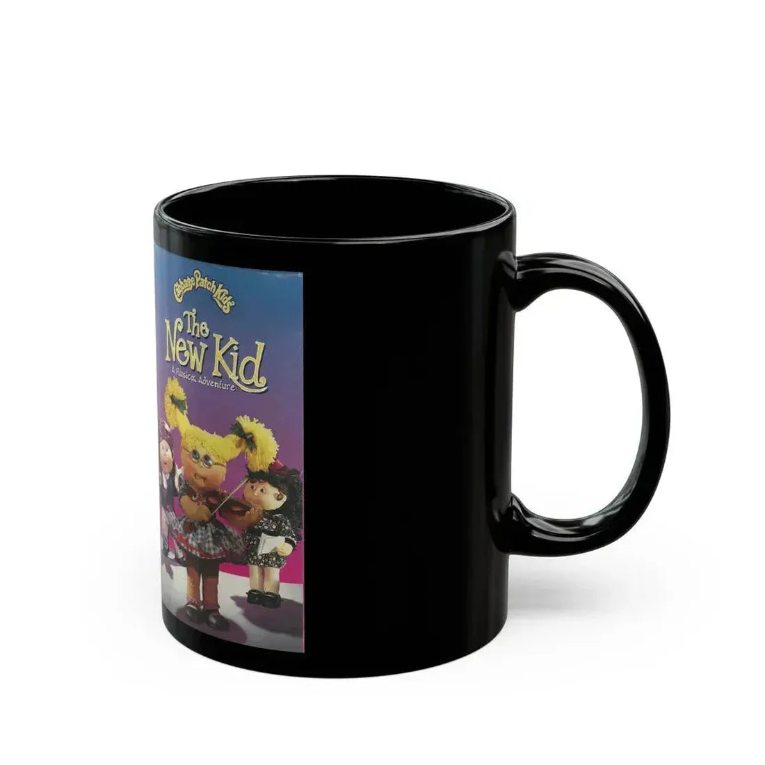 CABAGE PATCH KIDS THE NEW KID (VHS COVER) - Black Coffee Mug - Go Mug Yourself