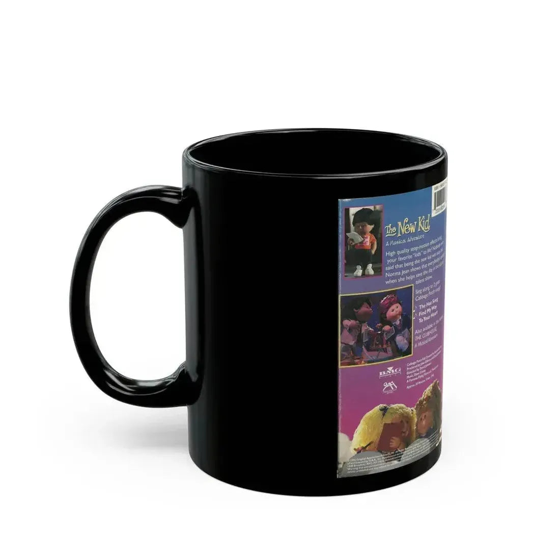 CABAGE PATCH KIDS THE NEW KID (VHS COVER) - Black Coffee Mug - Go Mug Yourself