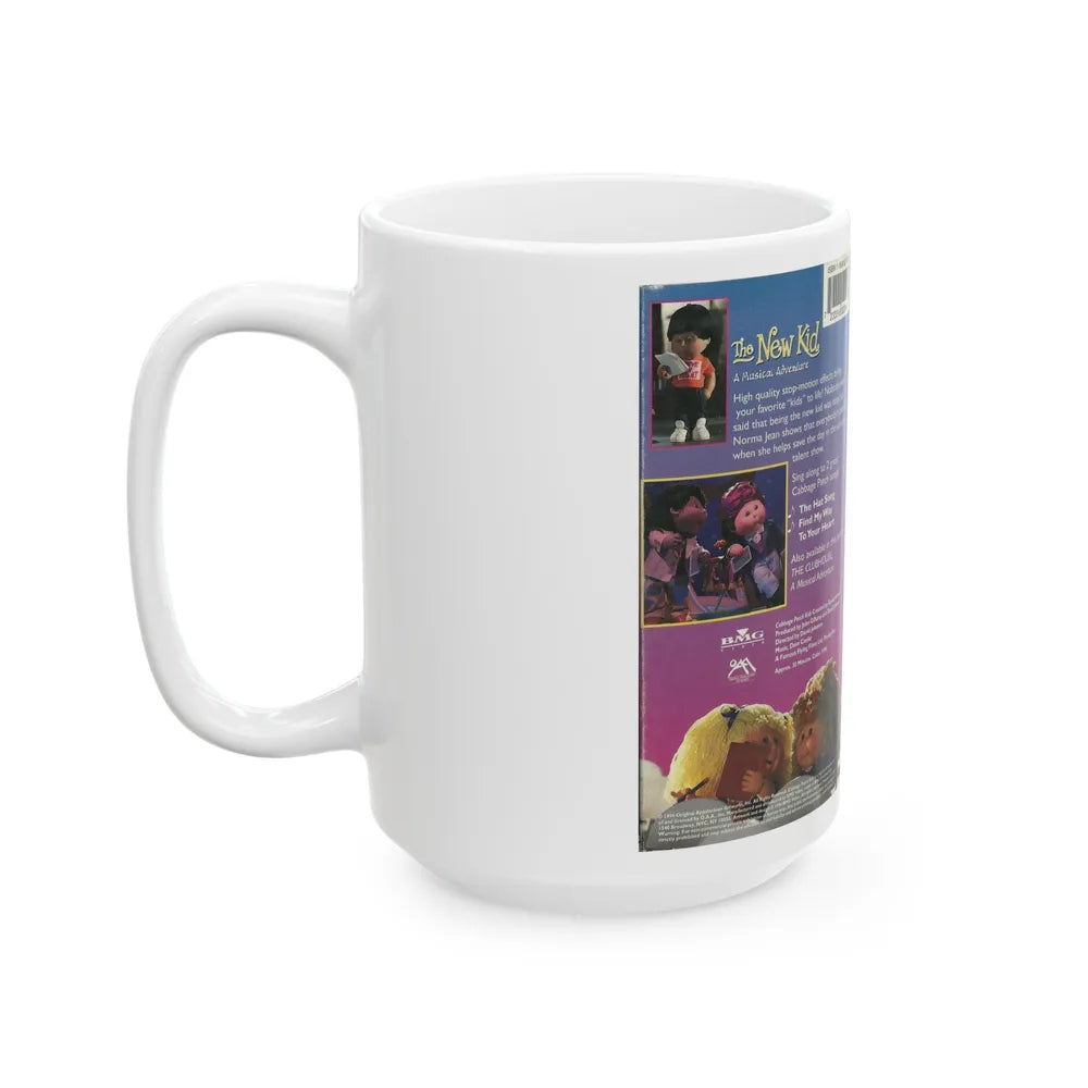 CABAGE PATCH KIDS THE NEW KID (VHS COVER) - White Coffee Mug-Go Mug Yourself