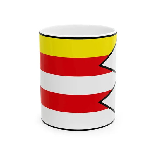 Cabaj Capor Nitra Flag (Slovakia) White Coffee Mug 11oz - Go Mug Yourself
