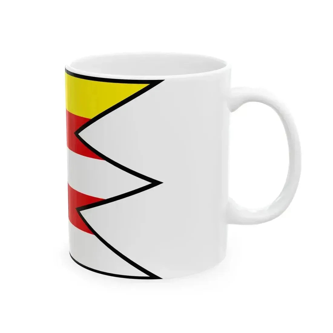 Cabaj Capor Nitra Flag (Slovakia) White Coffee Mug - Go Mug Yourself