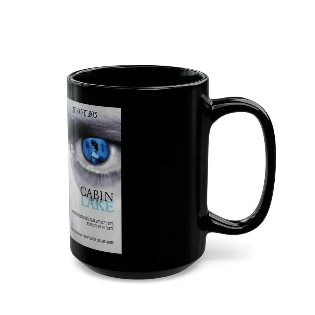 CABIN BY THE LAKE (VHS COVER) - Black Coffee Mug - Go Mug Yourself