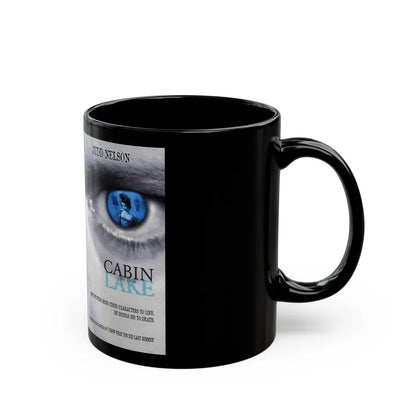 CABIN BY THE LAKE (VHS COVER) - Black Coffee Mug-Go Mug Yourself